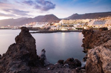 puerto de Santiago and Los Gigantes at sunset Tenerife