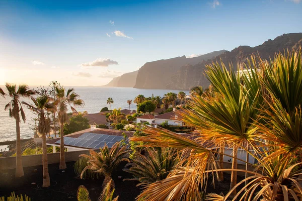 Sunset Los Gigantes Tenerife Canary Islands — 스톡 사진