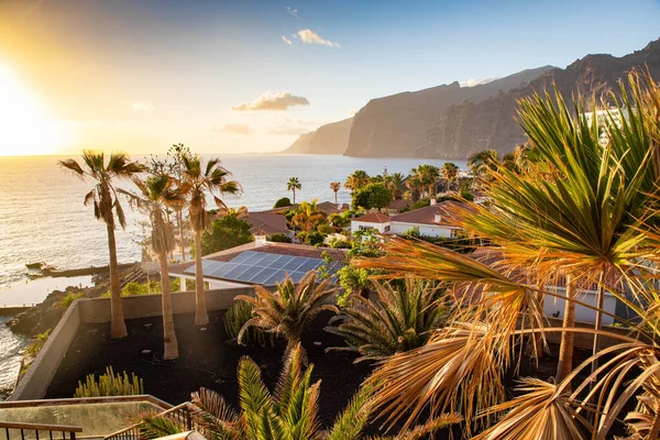 Sunset Los Gigantes Tenerife Canary Islands — Foto de Stock