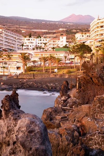 Puerto Santiago Los Gigantes Pôr Sol Tenerife — Fotografia de Stock