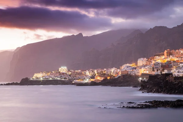 Puerto Santiago Los Gigantes Sunset Tenerife — Stockfoto