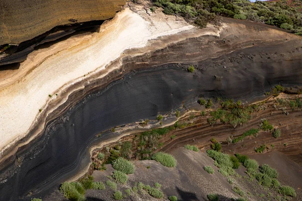 Abstratas Formações Lava Parque Nacional Teide Ilhas Canárias Tenerife — Fotografia de Stock