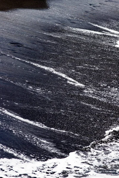 Abstract Wall Art Black Sand Sea Waves — Photo