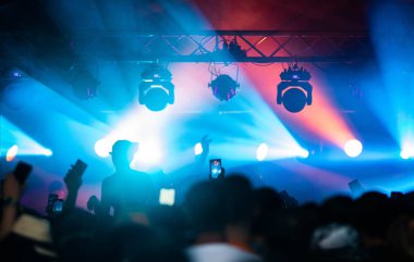 Konserdeki kalabalık - Yaz müzik festivali