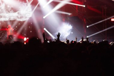 Konserdeki kalabalık - Yaz müzik festivali