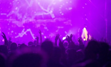 Konserdeki kalabalık - Yaz müzik festivali