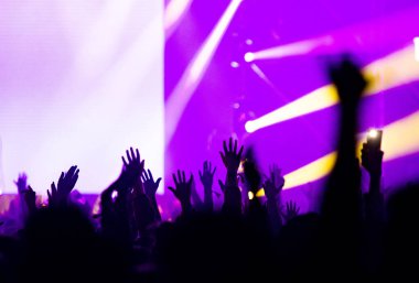 Konserdeki kalabalık - Yaz müzik festivali