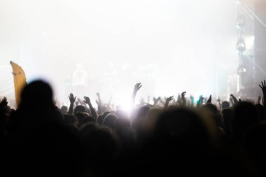 Konserdeki kalabalık - Yaz müzik festivali