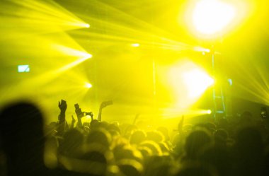 Konserdeki kalabalık - Yaz müzik festivali