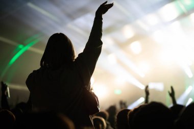 Konserdeki kalabalık - Yaz müzik festivali