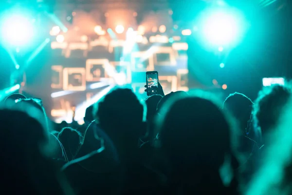 Crowd Concert Summer Music Festival — Stock Photo, Image