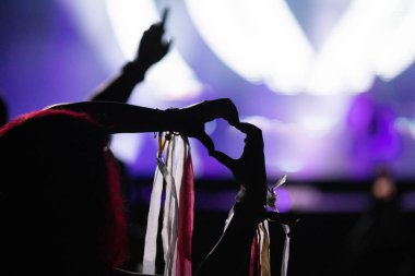  Kalabalık sahne ışıkları canlı konser yaz müzik festivali