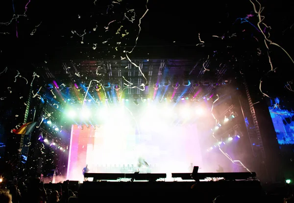Stage Lights Live Concert Summer Music Festival — 스톡 사진