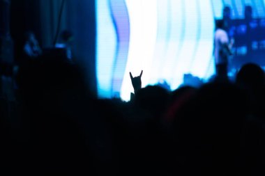  Kalabalık sahne ışıkları canlı konser yaz müzik festivali