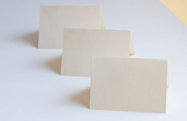 white cards mock up with space for your text