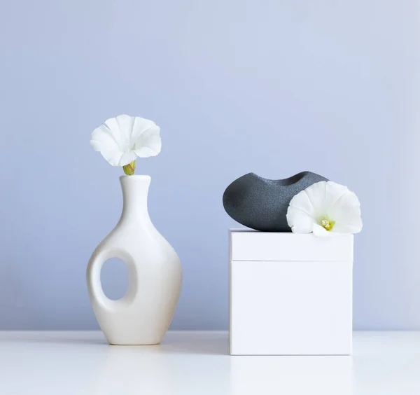 Cosmetic Product Mock White Boxes Vase — Photo