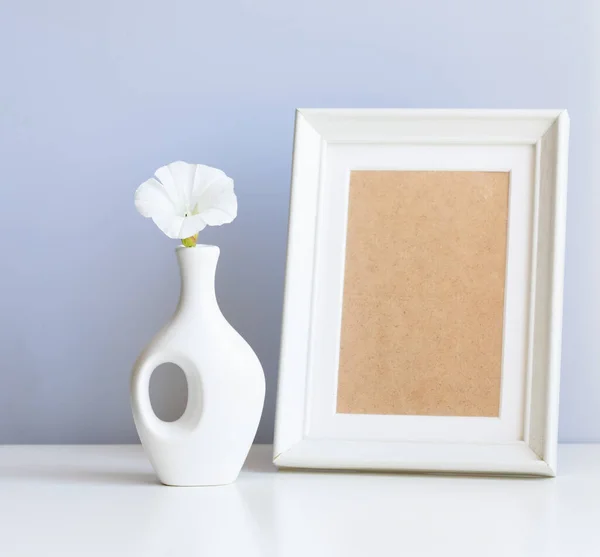 Product Mock White Frame Space Text White Vase — Photo