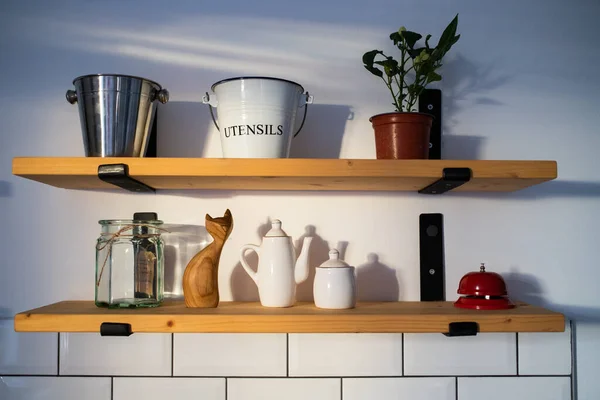 Bright Modern Kitchen Detail Mock Product Presentation — Photo
