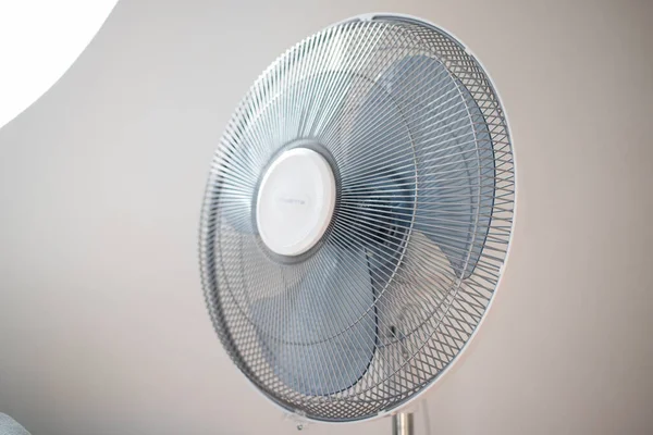 close up on a fan summer heat