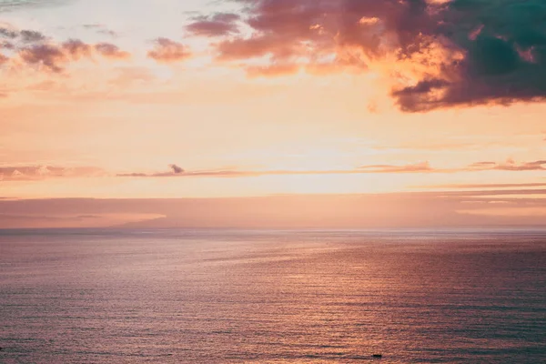 Increíble Puesta Sol Sobre Mar —  Fotos de Stock