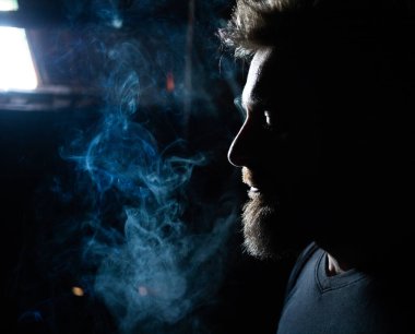 addicted man smoking a cigarette quit smoking