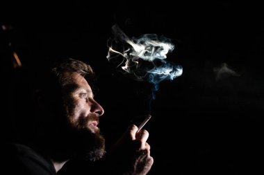 addicted man smoking a cigarette quit smoking