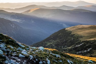 amazing landscape in Parang mountains Transalpina