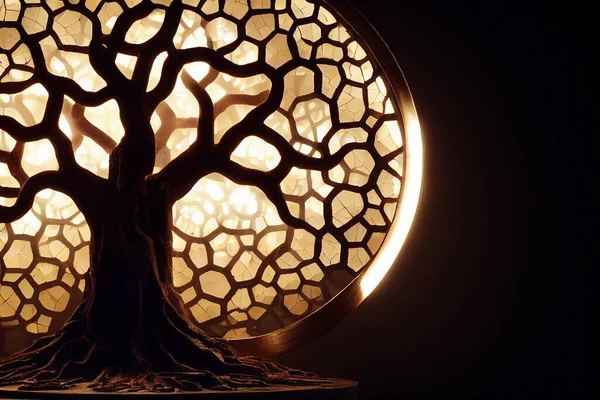 幻想的な環境の中の生命の木 — ストック写真