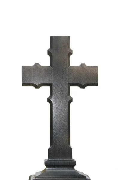 Una cruz para el lugar de descanso final — Foto de Stock