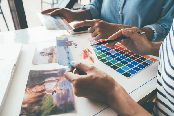 Web Designer Brainstorming Strategy Plan Colorful Sticky Notes Things Office — Stock Photo, Image