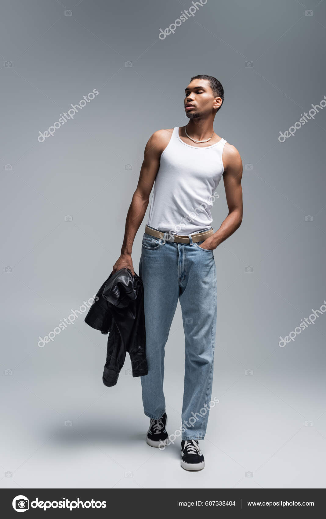 Tank top leather jacket discount