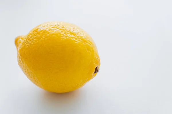 Close up view of juicy lemon on white background - foto de stock