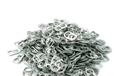 Beyaz bir arka plan üzerinde izole halka çekme