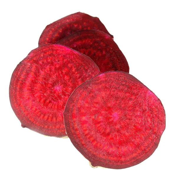 Beetroot sliced on white background — Stock Photo, Image