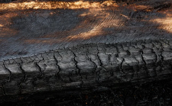 Oberfläche aus Holzkohle. — Stockfoto