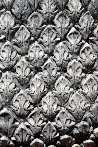 Stucwerk patroon. Thaise kunst stucwerk muur, tempel — Stockfoto