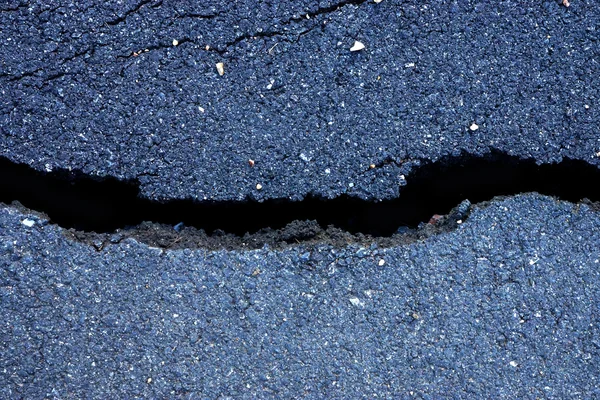 地震で被災した道路. — ストック写真