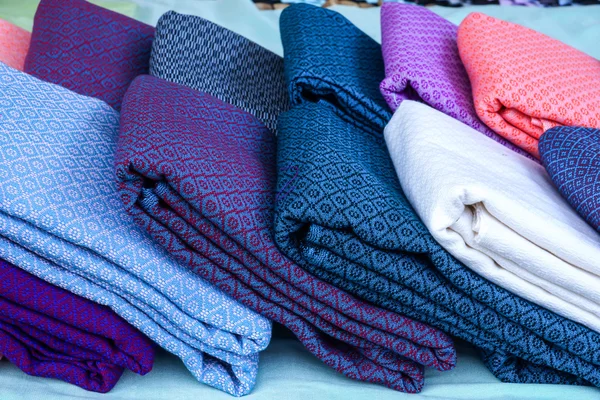 Hand woven fabrics — Stock Photo, Image