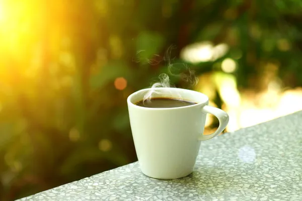 Koffie in de ochtend — Stockfoto