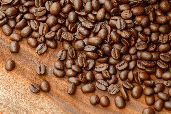 Kawa na grunge drewniane tło — Zdjęcie stockowe