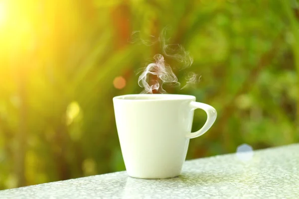 Koffie in de ochtend — Stockfoto