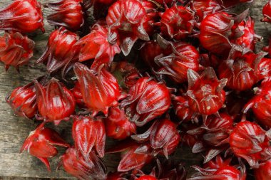 Hibiscus sabdariffa veya roselle meyve