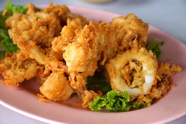 Anelli Calamari fritti — Foto Stock