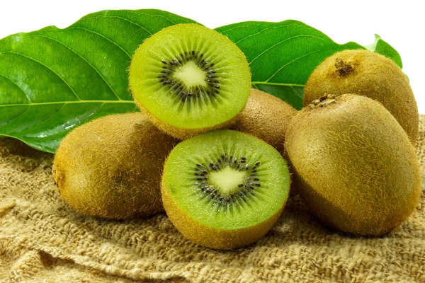 Kiwi fruit isolated on white background — Stock Photo, Image