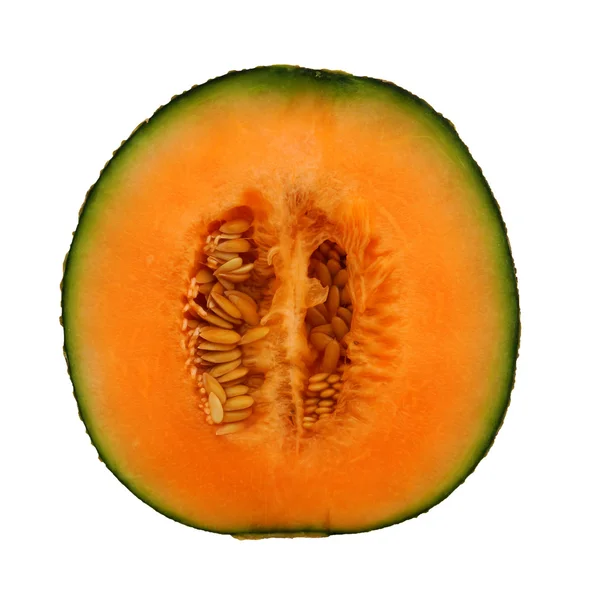 Cantaloupe melon skiver - Stock-foto