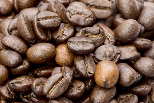 Geröstete Kaffeebohnen. — Stockfoto