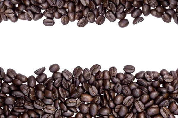 Granos de café tostados. — Foto de Stock