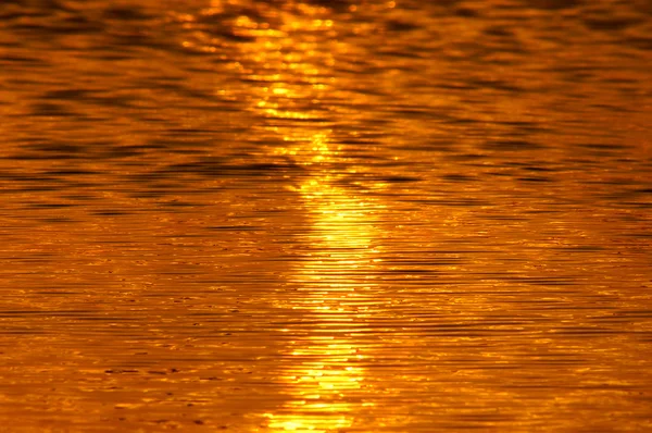 Reflejo de la puesta de sol en el lago . — Foto de Stock