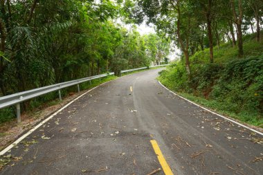 boş eğri yol dağa.