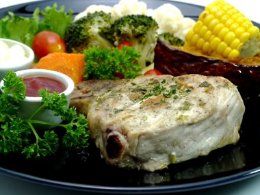 Biberli domuz bifteği.